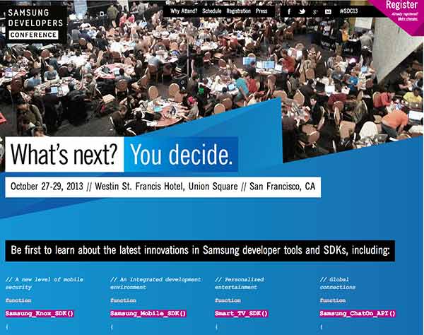 Conferencia para Desarrolladores de Samsung