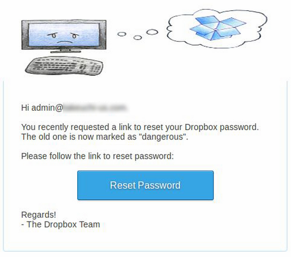 Un troyano bancario está usando falsos emails de Dropbox 2
