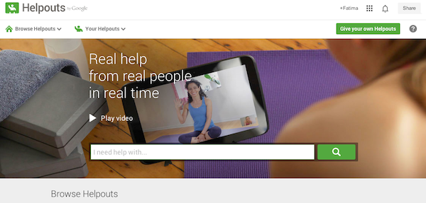 Google lanza Helpsout, videotutoriales en directo