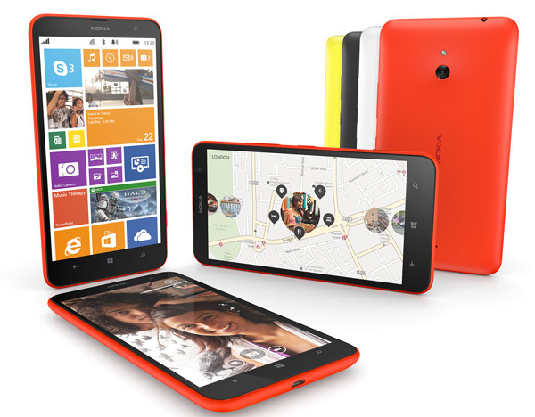 El Nokia Lumia 1320 se muestra en un ví­deo