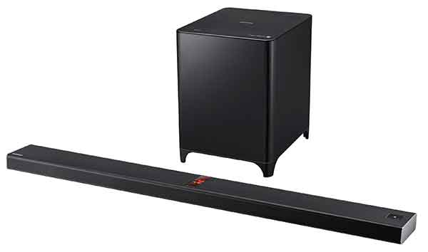 Samsung HW-F850, barra de sonido con subwoofer y conexión NFC