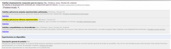 Probar funciones antes de instalarlas, nueva función de Chrome 2