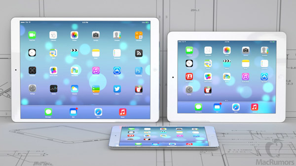 Apple podrí­a presentar el iPad de 12,9 pulgadas a finales de 2014