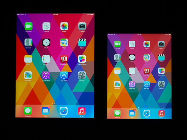 La pantalla del iPad mini Retina tiene una gama de color limitada