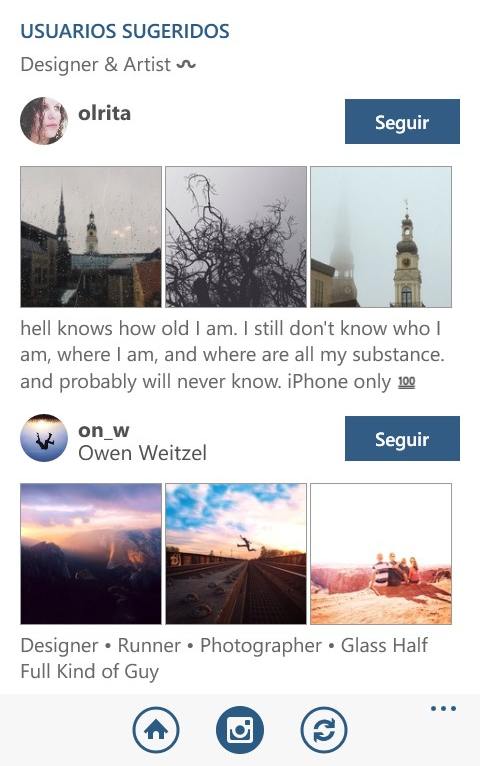 Instagram Windows Phone