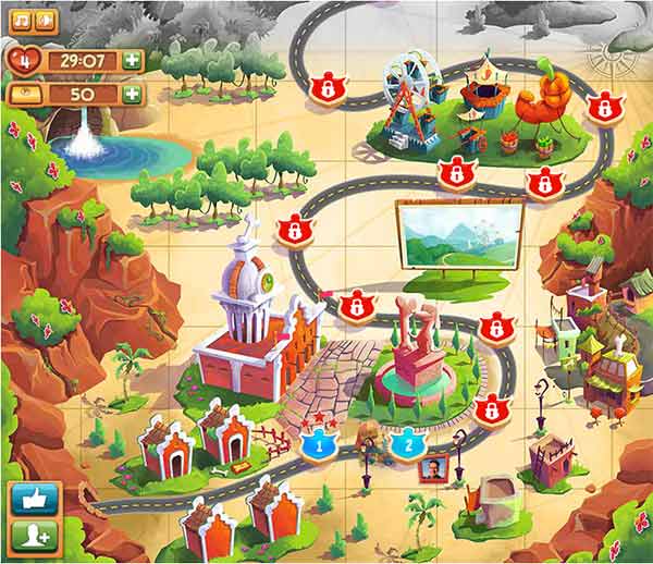 Pepper Panic Saga mapa