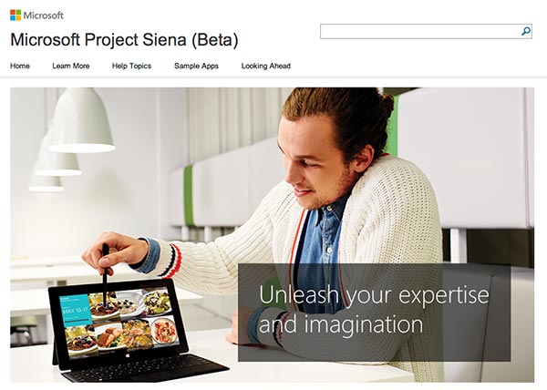 Proyecto Siena, cómo crear apps para Windows en poco tiempo