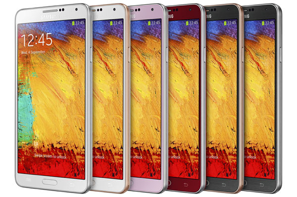 Los nuevos Samsung Galaxy Note 3 en rojo, rosa, oro y plata ya son oficiales