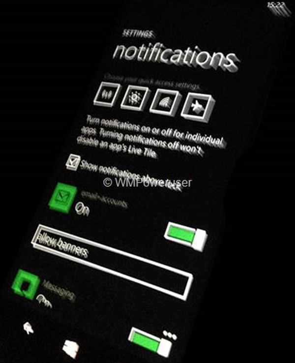 Así­ será el panel de notificaciones de Windows Phone 8.1