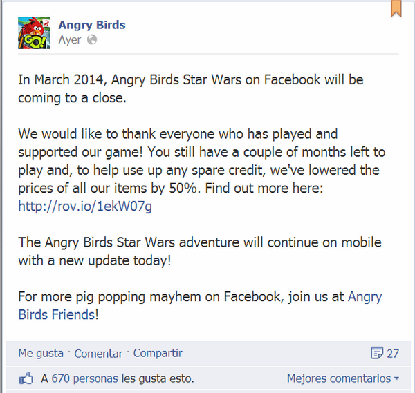 Angry Birds Star Wars finaliza con una última actualización 3