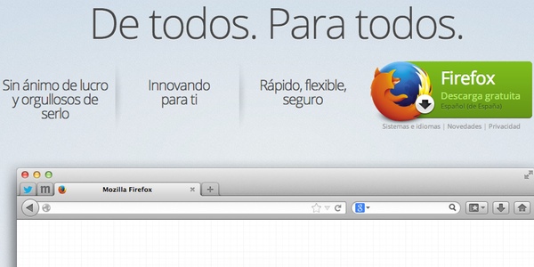 Disponible la Beta de Firefox 27