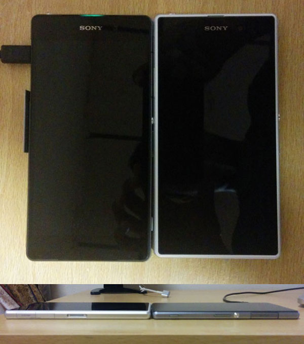 El supuesto Sony Xperia Z2 o D6530 posa junto al Xperia Z1