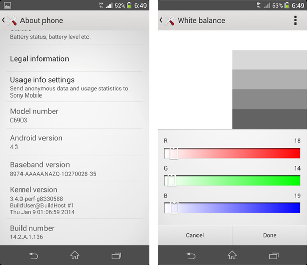 SonyXperiaZ1 actualizacion