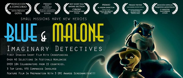 El corto Blue & Malone, Detectives Imaginarios finalista en los Premios Goya 2014