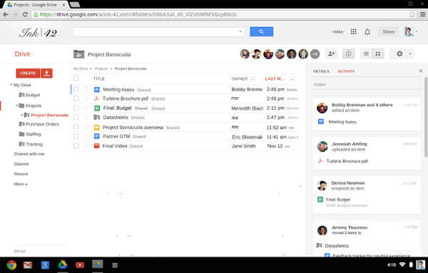 google drive historial