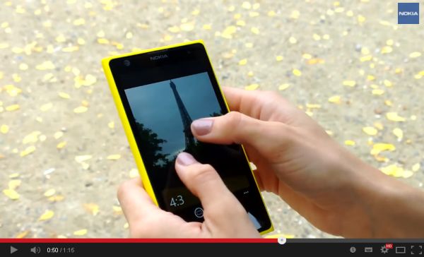 nokia lumia 1020 video