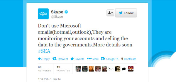 Skype hackeado