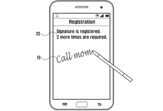 Samsung patenta reconocimiento de escritura para su próximo Galaxy Note