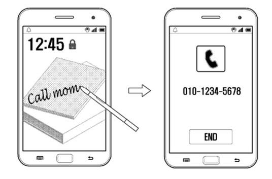 Patente Samsung Note