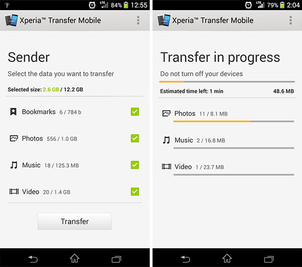 Sony Xperia Transfer