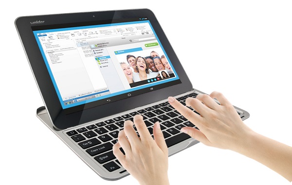 Wolder miTab Evolution W1, tablet de 10 pulgadas con teclado Bluetooth