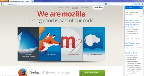 Firefox se actualiza con mejoras en su integración con Facebook