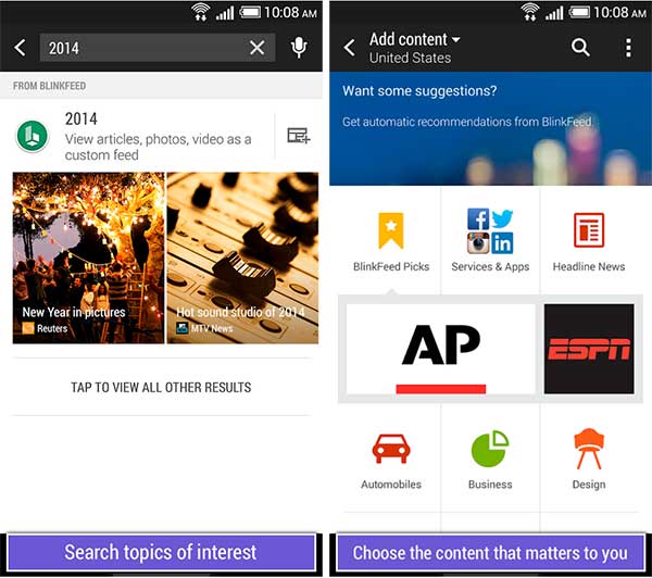 HTC BlinkFeed