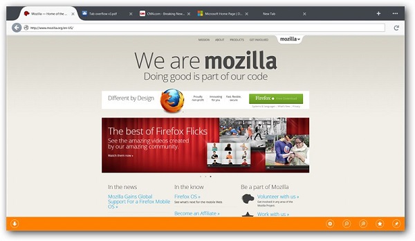 Mozilla cancela el lanzamiento de Firefox para la interfaz de Windows 8