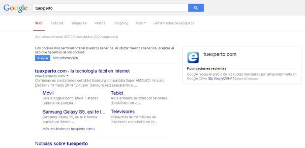 Google elimina el subrayado de los enlaces de los resultados