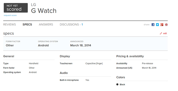 LG G Watch