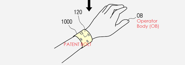 Accesorios de muñeca en las patentes de Samsung