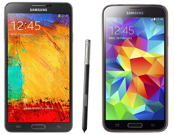 Comparativa Samsung Galaxy S5 vs Samsung Galaxy Note 3