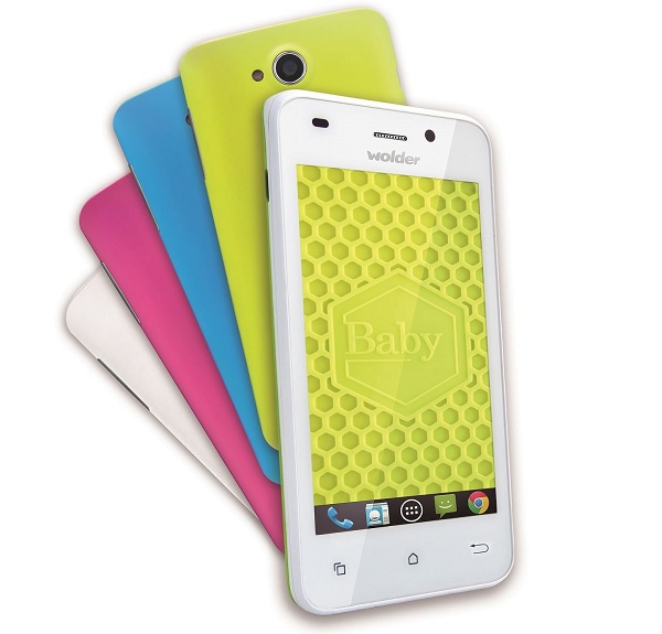 Wolder Baby, smartphone de cuatro pulgadas colorido para los jóvenes