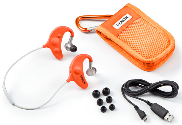 Denon AH-W150 en color naranja, auriculares para escuchar música sin cables
