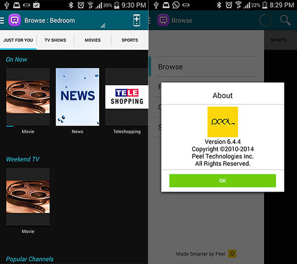 Samsung mejora la app WatchON con una nueva interfaz
