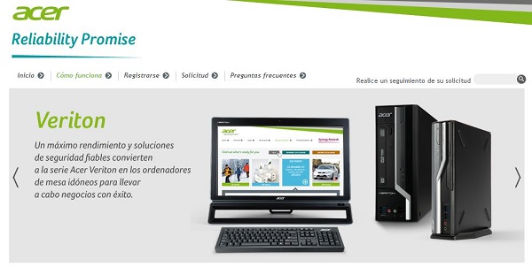 Acer amplí­a su devolución del 50% del precio a los Veriton que sufran una averí­a