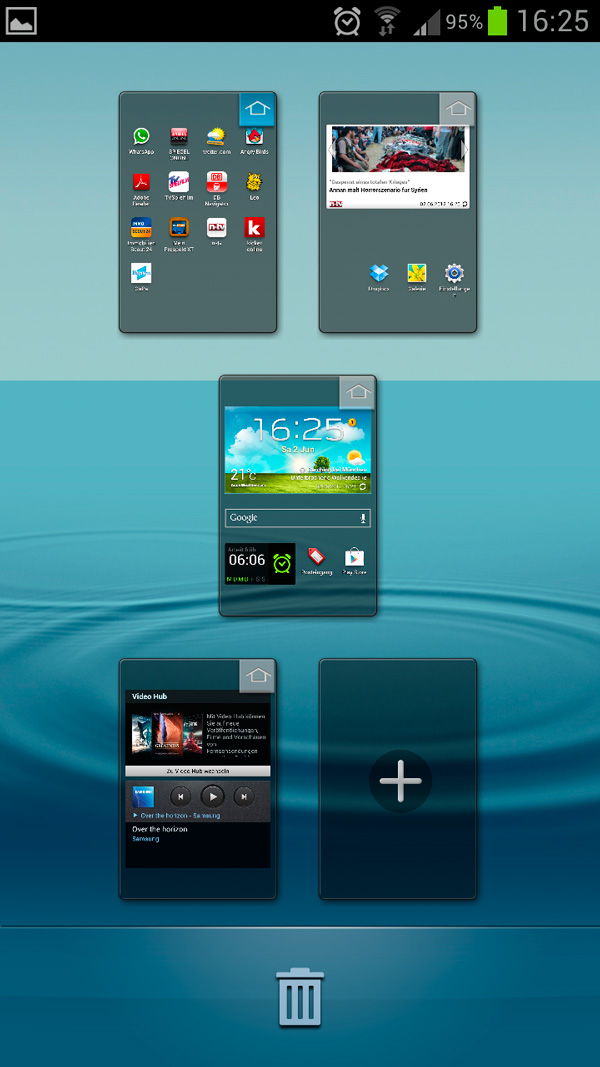 Gestor de pantallas de Samsung