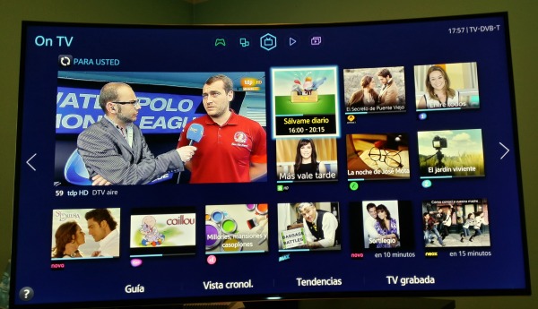 On TV, así­ es el recomendador de contenidos de las teles de Samsung 2014