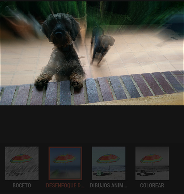 HTC One M8 cámara primer plano desenfoque zoom