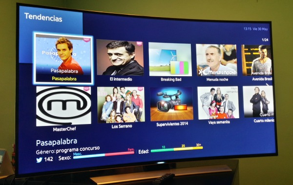 Trending Topics en la tele del salón con las Smart TV de Samsung 1 Panel tendencias de Samsung