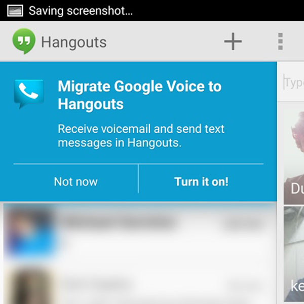Hangouts GoogleVoice