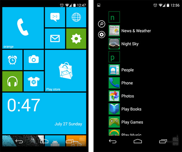 Cómo conseguir el diseño de Windows Phone en un smartphone Android