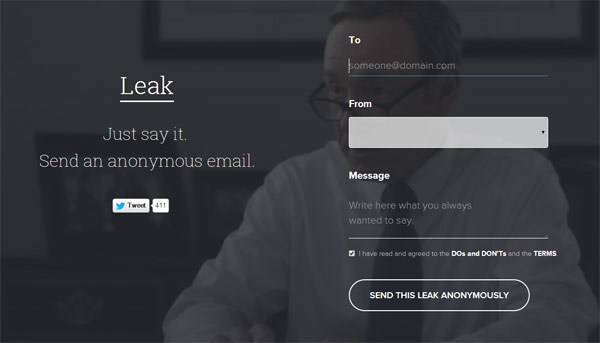 Leak-anonimos-01 Leak, un servicio para enviar mensajes anónimos 1