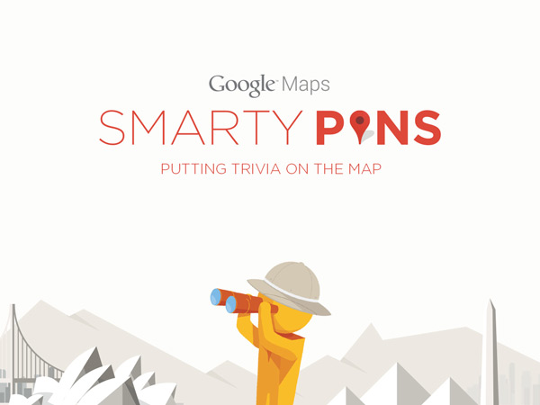 Smarty Pins, el nuevo juego de geografí­a de Google