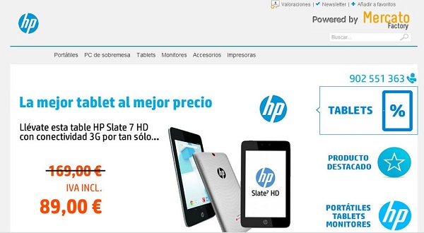 HP abre una tienda oficial española en eBay