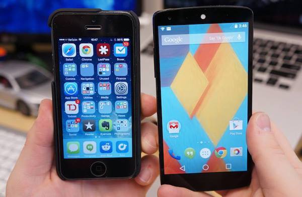 Android L vs. iOS 8