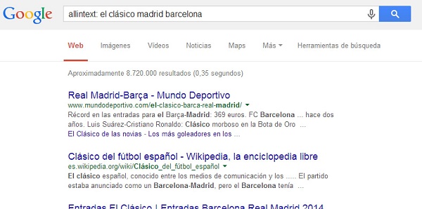 Los mejores trucos para mejorar tus búsquedas en Google 4 Allintext Google
