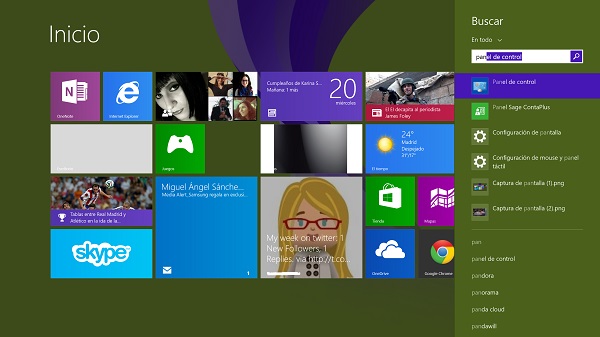 Búsqueda de Windows 8