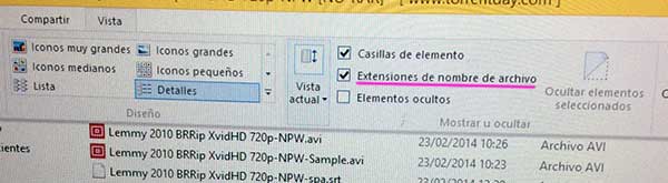 extensiones archivos windows