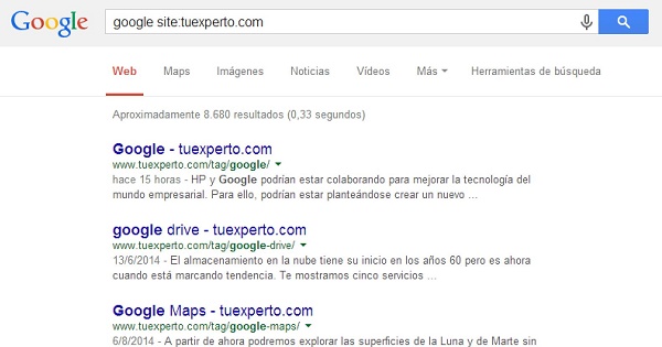 Los mejores trucos para mejorar tus búsquedas en Google 3 Google Site